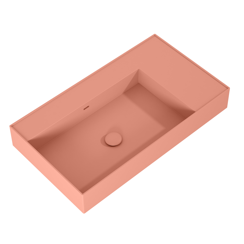 UMYWALKA LEVEL 80 LEWA ŚCIENNA, SOLID-SURFACE TERRA PINK MATT ELITA RE041461176600