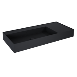 UMYWALKA LEVEL 100 LEWA ŚCIENNA, SOLID-SURFACE BLACK MATT ELITA RE041461187160