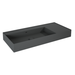 UMYWALKA LEVEL 100 LEWA ŚCIENNA, SOLID-SURFACE ANTHRACITE MATT ELITA RE041461186010