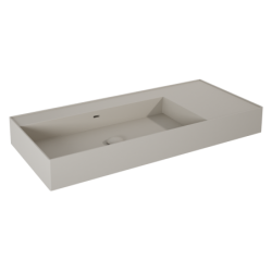 UMYWALKA LEVEL 100 LEWA ŚCIENNA, SOLID-SURFACE FUME MATT ELITA RE041461187020
