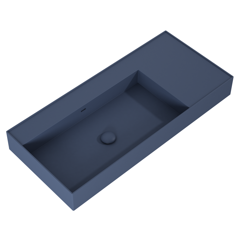 UMYWALKA LEVEL 100 LEWA ŚCIENNA, SOLID-SURFACE NAVY BLUE MATT ELITA RE041461187030