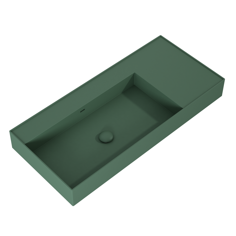 UMYWALKA LEVEL 100 LEWA ŚCIENNA, SOLID-SURFACE FOREST GREEN MATT ELITA RE041461187010