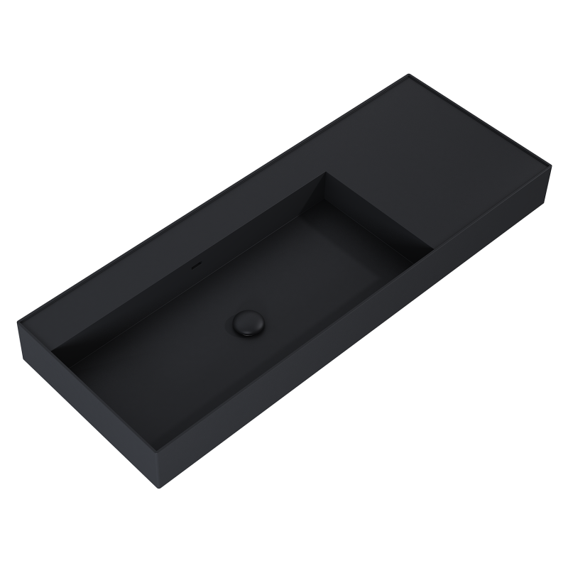 UMYWALKA LEVEL 120 LEWA ŚCIENNA, SOLID-SURFACE BLACK MATT ELITA RE041461197160