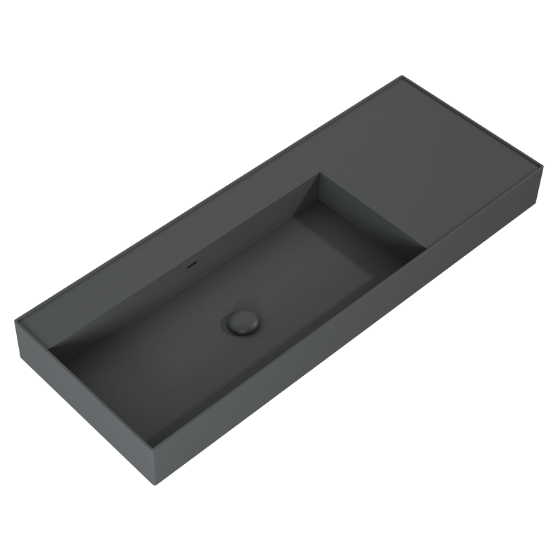 UMYWALKA LEVEL 120 LEWA ŚCIENNA, SOLID-SURFACE ANTHRACITE MATT ELITA RE041461196010
