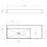 UMYWALKA LEVEL 120 LEWA ŚCIENNA, SOLID-SURFACE ANTHRACITE MATT ELITA RE041461196010