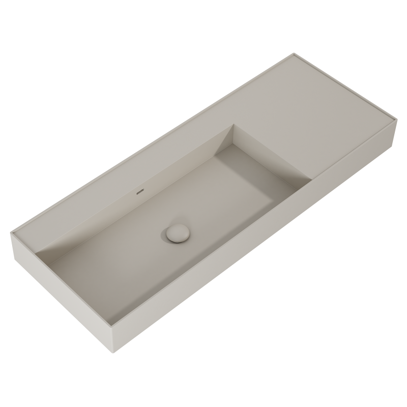 UMYWALKA LEVEL 120 LEWA ŚCIENNA, SOLID-SURFACE FUME MATT ELITA RE041461197020