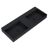 UMYWALKA LEVEL 120 DUO ŚCIENNA, SOLID-SURFACE BLACK MATT ELITA RE041461207160