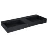 UMYWALKA LEVEL 120 DUO ŚCIENNA, SOLID-SURFACE BLACK MATT ELITA RE041461207160