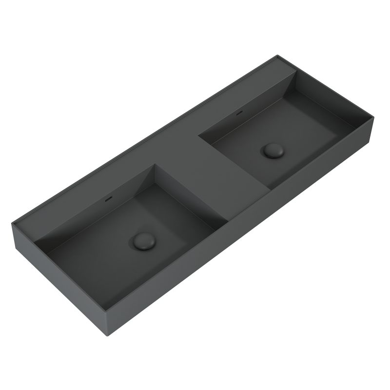 UMYWALKA LEVEL 120 DUO ŚCIENNA, SOLID-SURFACE ANTHRACITE MATT ELITA RE041461206010