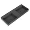 UMYWALKA LEVEL 120 DUO ŚCIENNA, SOLID-SURFACE ANTHRACITE MATT ELITA RE041461206010