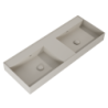 UMYWALKA LEVEL 120 DUO ŚCIENNA, SOLID-SURFACE FUME MATT ELITA RE041461207020