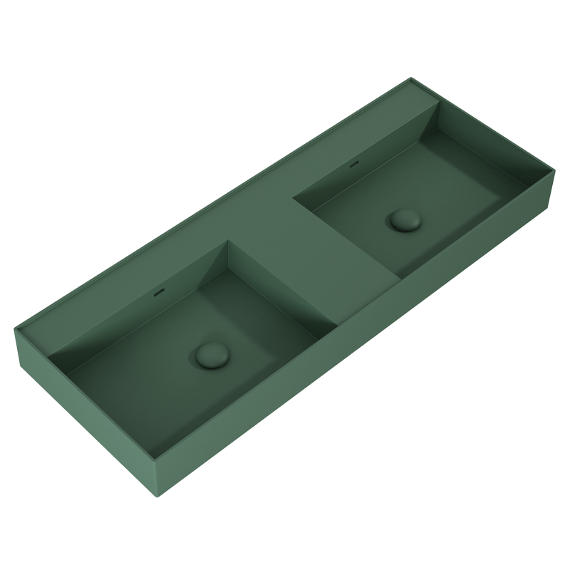 UMYWALKA LEVEL 120 DUO ŚCIENNA, SOLID-SURFACE FOREST GREEN MATT ELITA RE041461207010