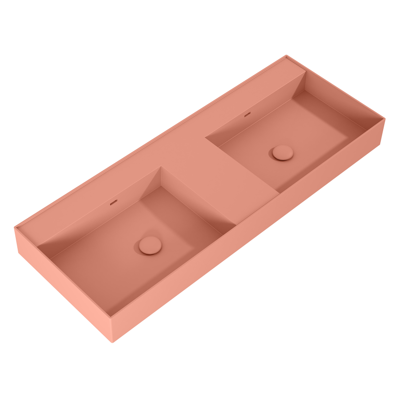 UMYWALKA LEVEL 120 DUO ŚCIENNA, SOLID-SURFACE TERRA PINK MATT ELITA RE041461206600