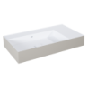 UMYWALKA LEVEL 80 LEWA ŚCIENNA, SOLID-SURFACE BICOLOR WHITE MATT / FUME MATT ELITA RE041461216190