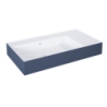 UMYWALKA LEVEL 80 LEWA ŚCIENNA, SOLID-SURFACE BICOLOR WHITE MATT / NAVY BLUE MATT ELITA RE041461216210