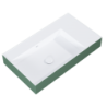 UMYWALKA LEVEL 80 LEWA ŚCIENNA, SOLID-SURFACE BICOLOR WHITE MATT /  FOREST GREEN MATT ELITA RE041461216200