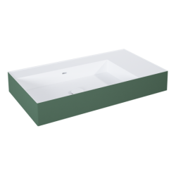 UMYWALKA LEVEL 80 LEWA ŚCIENNA, SOLID-SURFACE BICOLOR WHITE MATT /  FOREST GREEN MATT ELITA RE041461216200