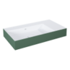 UMYWALKA LEVEL 80 LEWA ŚCIENNA, SOLID-SURFACE BICOLOR WHITE MATT /  FOREST GREEN MATT ELITA RE041461216200