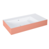 UMYWALKA LEVEL 80 LEWA ŚCIENNA, SOLID-SURFACE BICOLOR WHITE MATT /  TERRA PINK MATT ELITA RE041461216020