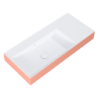 UMYWALKA LEVEL 100 LEWA ŚCIENNA, SOLID-SURFACE BICOLOR WHITE MATT / TERRA PINK MATT ELITA RE041461226020