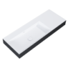 UMYWALKA LEVEL 120 LEWA ŚCIENNA, SOLID-SURFACE BICOLOR WHITE MATT / BLACK MATT ELITA RE041461236030