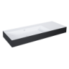 UMYWALKA LEVEL 120 LEWA ŚCIENNA, SOLID-SURFACE BICOLOR WHITE MATT / BLACK MATT ELITA RE041461236030