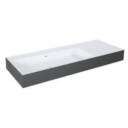 UMYWALKA LEVEL 120 LEWA ŚCIENNA, SOLID-SURFACE BICOLOR WHITE MATT / ANTHRACITE MATT ELITA RE041461236180