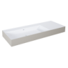 UMYWALKA LEVEL 120 LEWA ŚCIENNA, SOLID-SURFACE BICOLOR WHITE MATT / FUME MATT ELITA RE041461236190