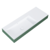 UMYWALKA LEVEL 120 LEWA ŚCIENNA, SOLID-SURFACE BICOLOR WHITE MATT / FOREST GREEN MATT ELITA RE041461236200