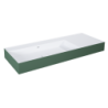 UMYWALKA LEVEL 120 LEWA ŚCIENNA, SOLID-SURFACE BICOLOR WHITE MATT / FOREST GREEN MATT ELITA RE041461236200