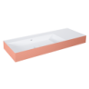 UMYWALKA LEVEL 120 LEWA ŚCIENNA, SOLID-SURFACE BICOLOR WHITE MATT / TERRA PINK MATT ELITA RE041461236020