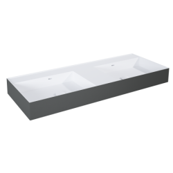 UMYWALKA LEVEL 120 DUO ŚCIENNA, SOLID-SURFACE BICOLOR WHITE MATT / ANTHRACITE MATT ELITA RE041461246180