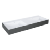 UMYWALKA LEVEL 120 DUO ŚCIENNA, SOLID-SURFACE BICOLOR WHITE MATT / ANTHRACITE MATT ELITA RE041461246180