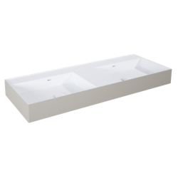 UMYWALKA LEVEL 120 DUO ŚCIENNA, SOLID-SURFACE BICOLOR WHITE MATT / FUME MATT ELITA RE041461246190
