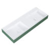 UMYWALKA LEVEL 120 DUO ŚCIENNA, SOLID-SURFACE BICOLOR WHITE MATT / FOREST GREEN MATT ELITA RE041461246200