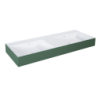 UMYWALKA LEVEL 120 DUO ŚCIENNA, SOLID-SURFACE BICOLOR WHITE MATT / FOREST GREEN MATT ELITA RE041461246200