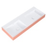 UMYWALKA LEVEL 120 DUO ŚCIENNA, SOLID-SURFACE BICOLOR WHITE MATT / TERRA PINK MATT ELITA RE041461246020