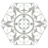 CARNABY GREY HEXAGON SATYNA 28,5X33 GAT.1 (P.72561)