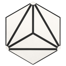 OSAKA WHITE HEXAGON MAT...