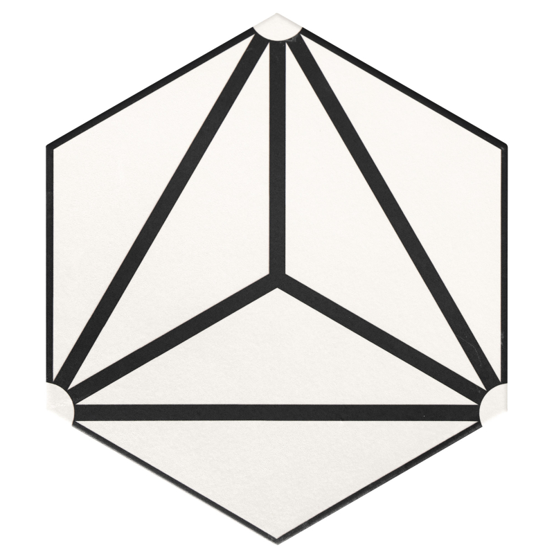 OSAKA WHITE HEXAGON MAT 28,5X33 GAT.1 (P.73133)