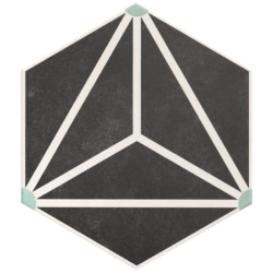 OSAKA CHARCOAL HEXAGON MAT...