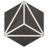 OSAKA CHARCOAL HEXAGON MAT 28,5X33 GAT.1 (P.73109)