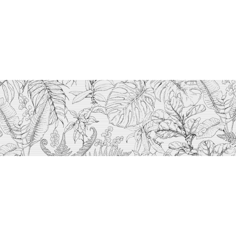 DECORADO MUSE BLANCO MAT 31,5X100 REKT. GAT.1 (P.74401)