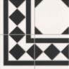 OXFORD NEGRO ESQUINA SATYNA 33X33 GAT.1 (P.73067)