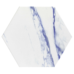 THASSOS BLUE HEXAGON SATYNA...