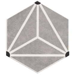 OSAKA GREY HEXAGON MAT...
