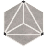 OSAKA GREY HEXAGON MAT 28,5X33 GAT.1 (P.73113)