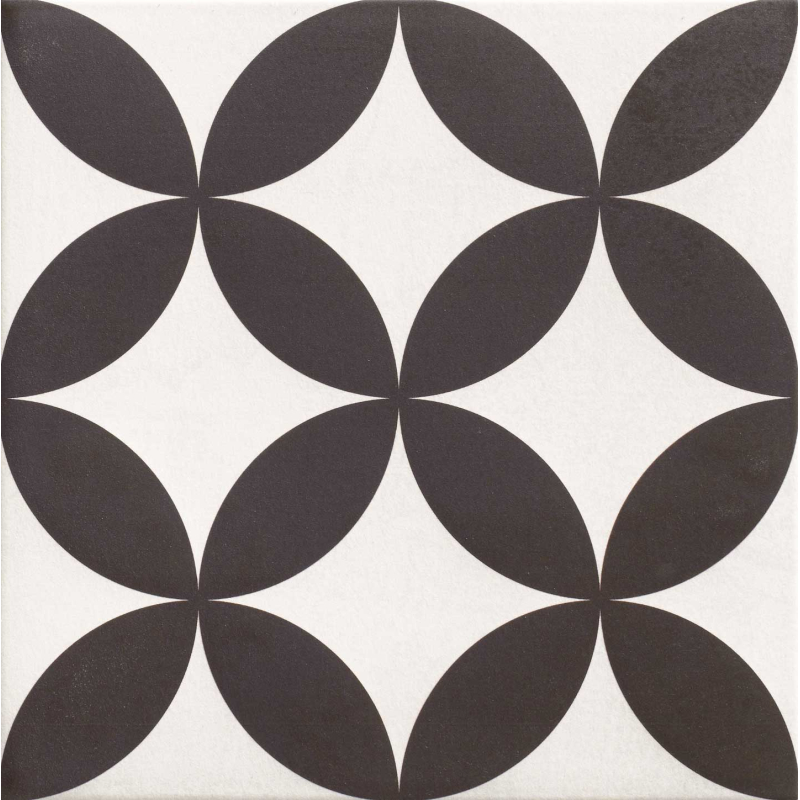 HANOI CIRCLE BLACK MAT 33X33 GAT.1 (P.72315)