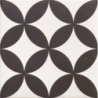 HANOI CIRCLE BLACK MAT 33X33 GAT.1 (P.72315)