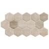 SEQUOIA HEXAGON CAMEL MAT 26,5X51 GAT.1 (P.72663)
